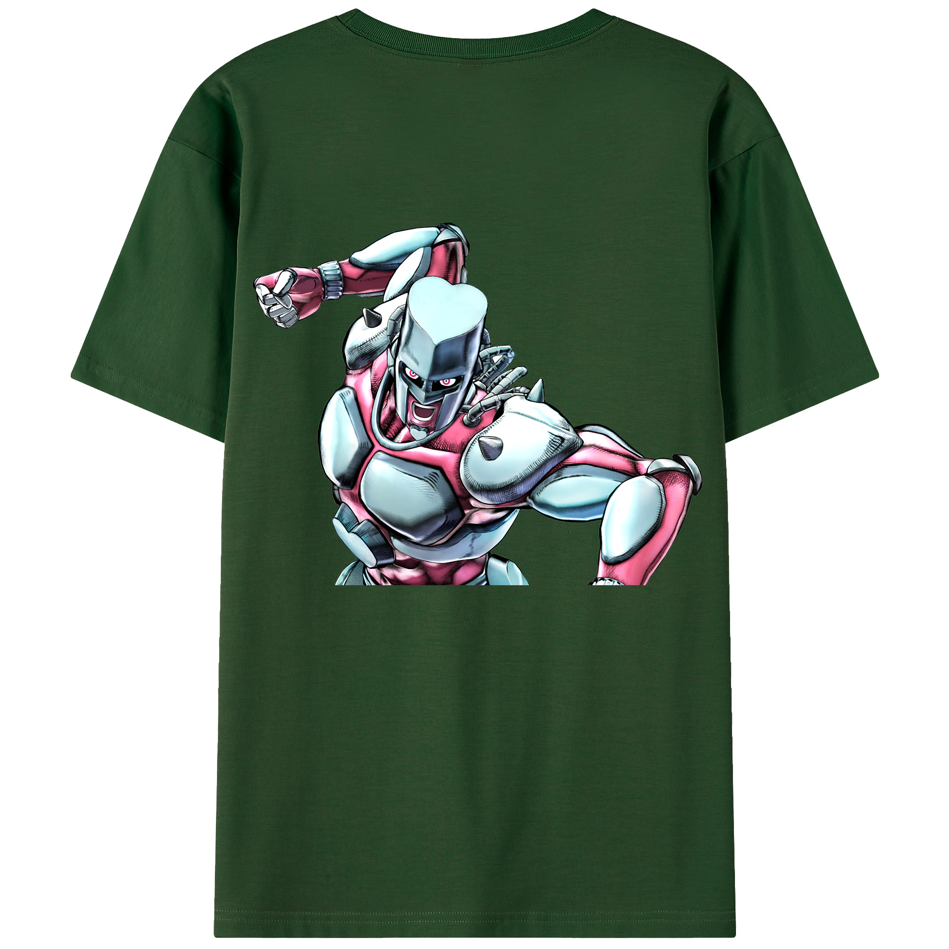 （画像用） ジョジョの奇妙な冒険 ひがしかた じょうすけ JoJo's Bizarre Adventure Higashikata Josuke 綿100％半袖Tシャツ（背面プリント）